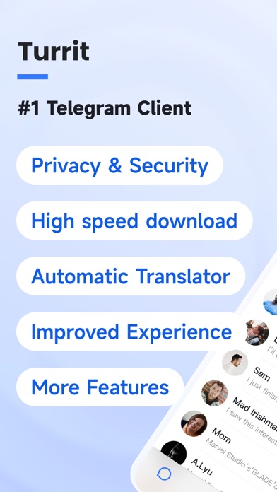 Turrit -Messenger for Telegram screenshot 7