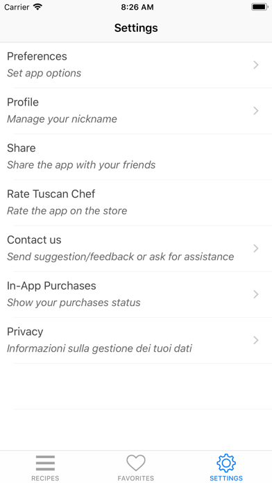 Tuscan Chef - Italian food screenshot 1