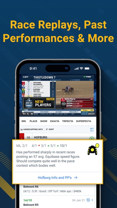 TVG - Horse Racing Betting App screenshot 1