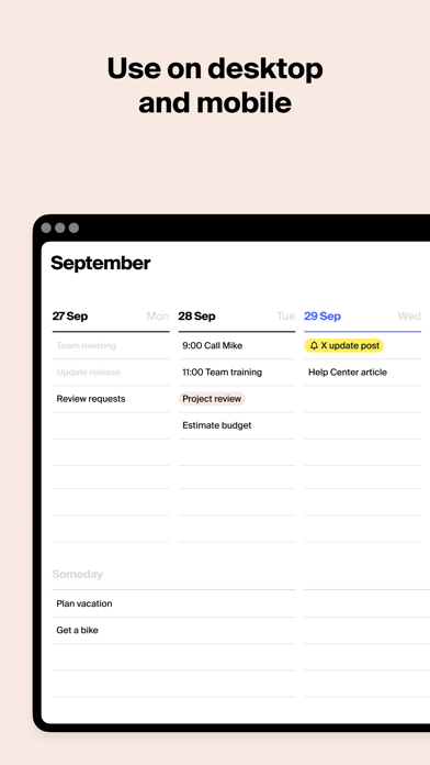 Tweek: Minimal To Do List screenshot 2