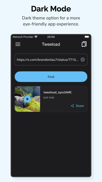 Tweeload - Twitter Video Saver screenshot 1