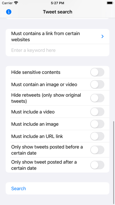 Tweet Query for Twitter screenshot 1