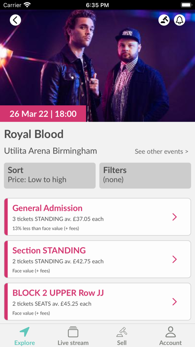 Twickets screenshot 4