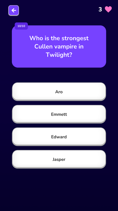 Twilight Quiz screenshot 2