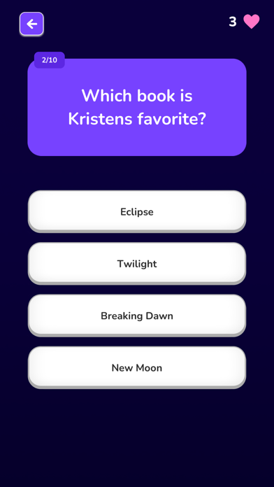 Twilight Quiz screenshot 1
