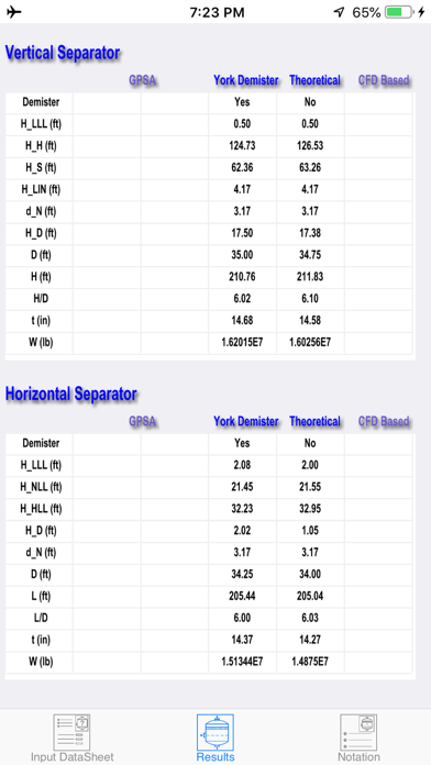 Two Phase Separator Lite screenshot 2