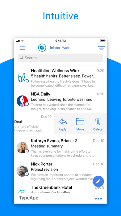 TypeApp Email, Mail & Exchange screenshot 2