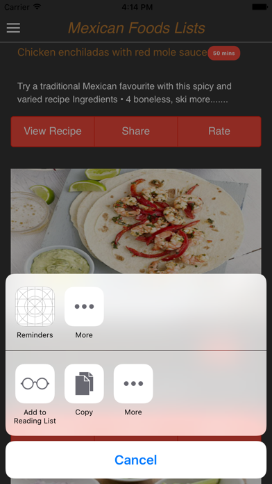 Typical Mexican foods screenshot 2