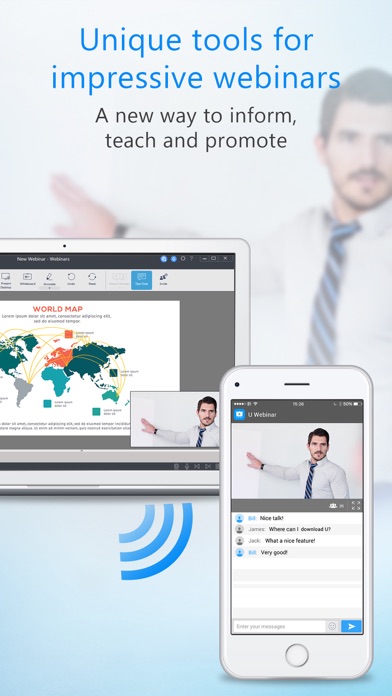 U Meeting, Messenger, Webinar screenshot 1