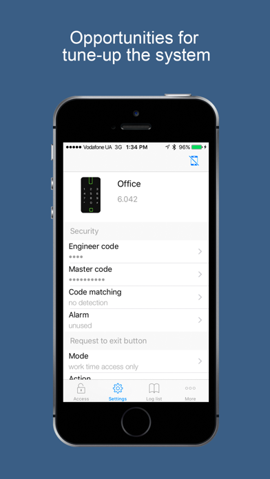 U-Prox Mobile Config screenshot 2
