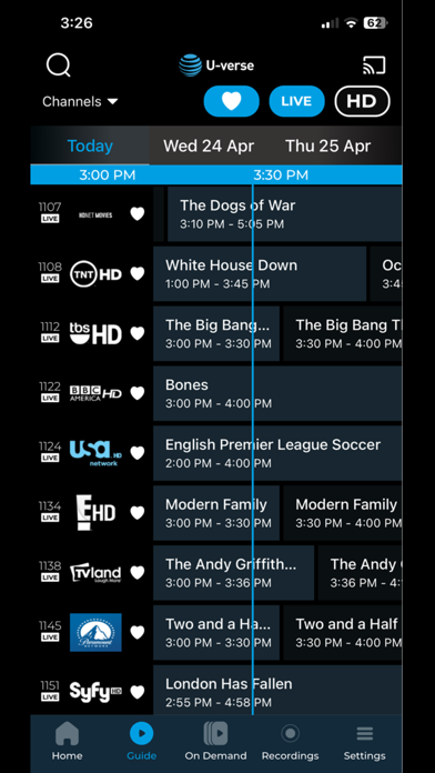 U-verse screenshot 2
