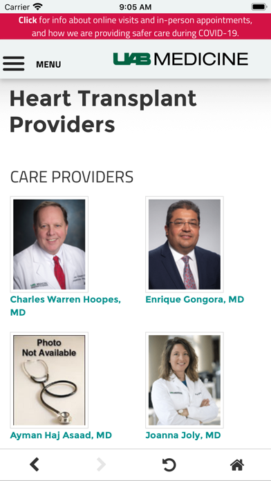 UAB Medicine Transplant screenshot 2