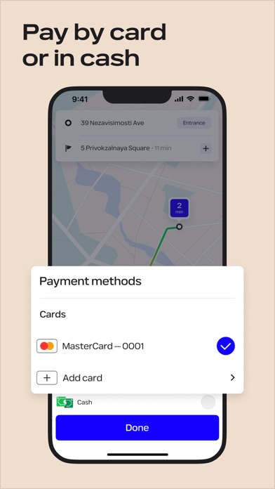 Uber BY — request taxis screenshot 2
