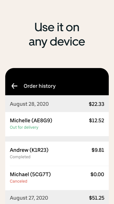 Uber Eats Orders screenshot 3