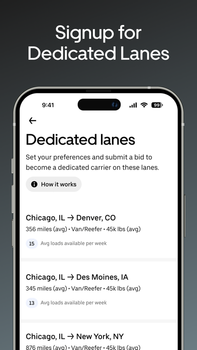 Uber Freight screenshot 2