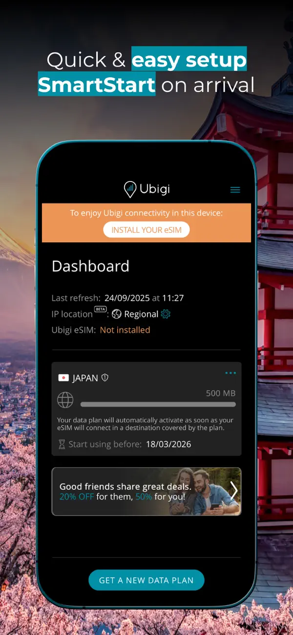 Ubigi: Travel eSIM mobile data screenshot 4