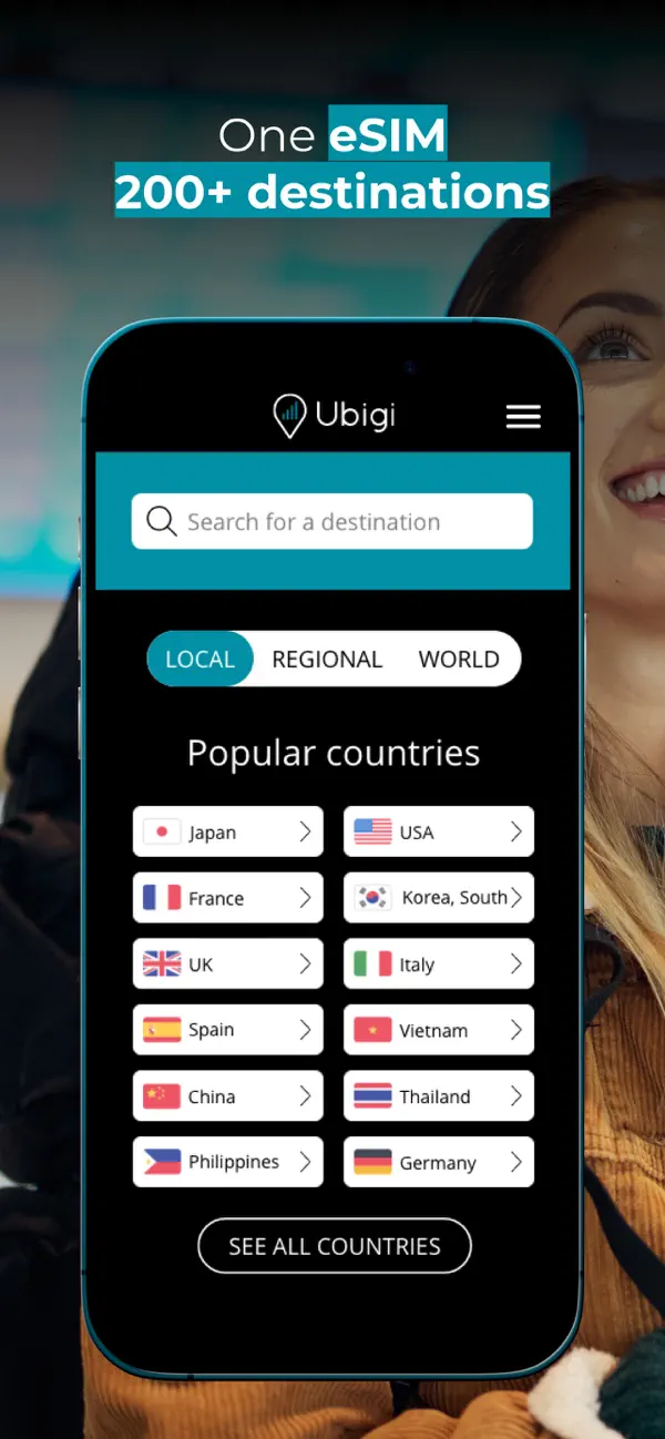 Ubigi: Travel eSIM mobile data screenshot 6