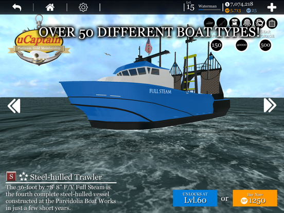 uCaptain Fishing Boat Game screenshot 3