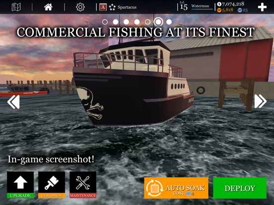 uCaptain Fishing Boat Game screenshot 5