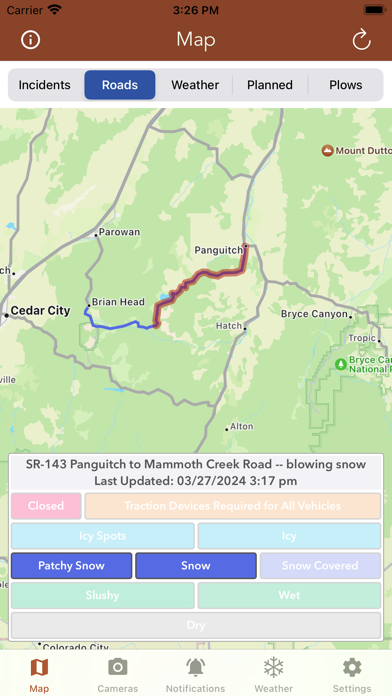 UDOT Road Conditions screenshot 2