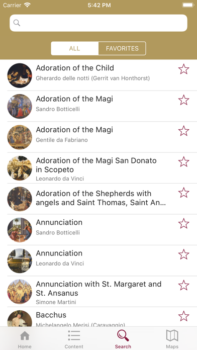 Uffizi Gallery screenshot 1