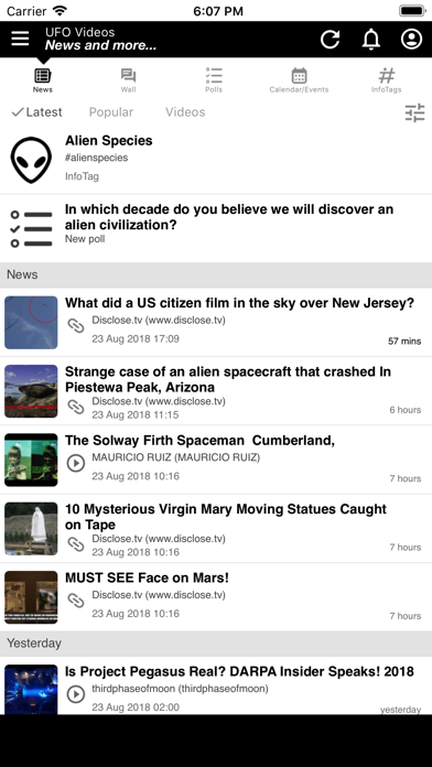 UFO Videos, News & more... screenshot 5