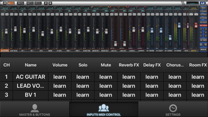 Ui MIDI mixer screenshot 1