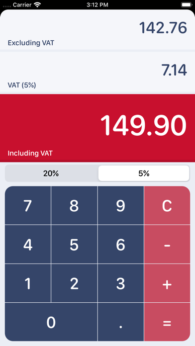 UK VAT Calculator screenshot 2