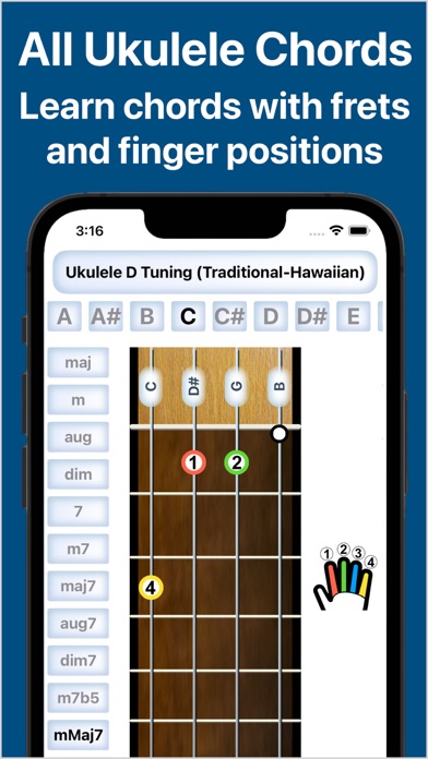 Ukulele All:Chords,Tuner,Tempo screenshot 3