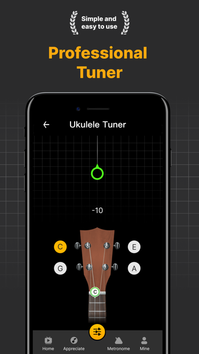 Ukulele Tuner : Lessons&Chord screenshot 3