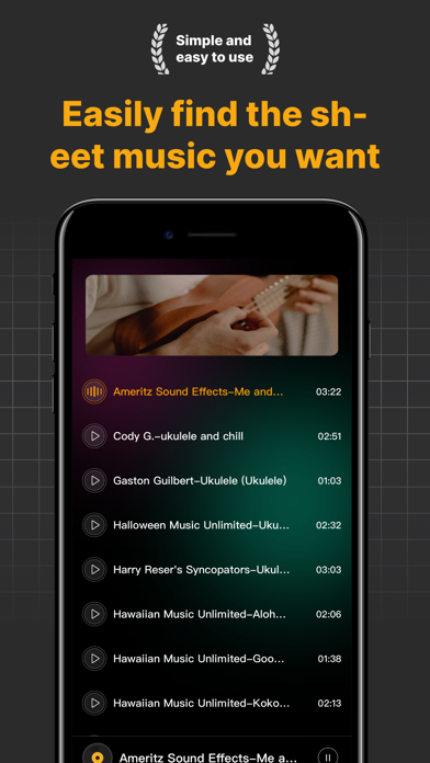 Ukulele Tuner : Lessons&Chord screenshot 1