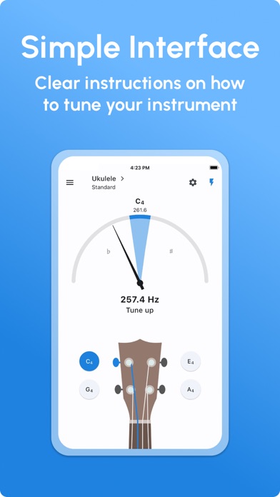 Ukulele Tuner - LikeTones screenshot 3