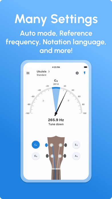 Ukulele Tuner - LikeTones screenshot 1