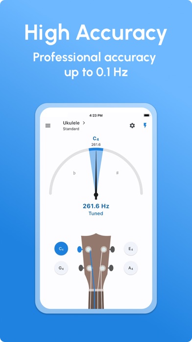 Ukulele Tuner - LikeTones screenshot 2