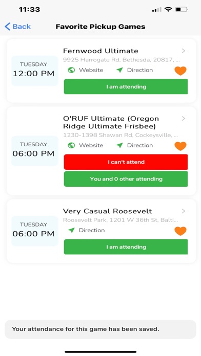 ULTY App Frisbee screenshot 3