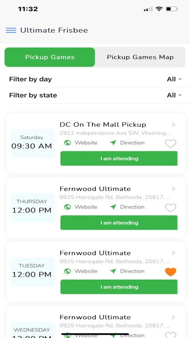 ULTY App Frisbee screenshot 2
