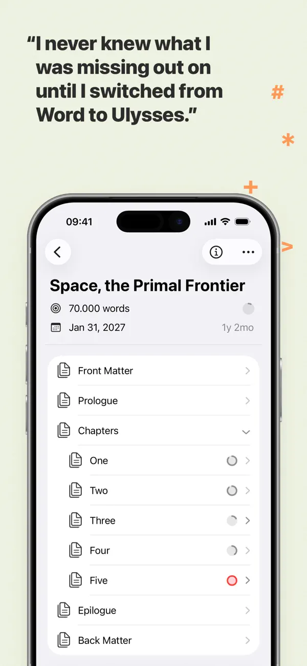 Ulysses Mobile screenshot 5