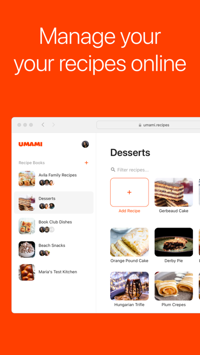 Umami - Recipe Manager screenshot 1