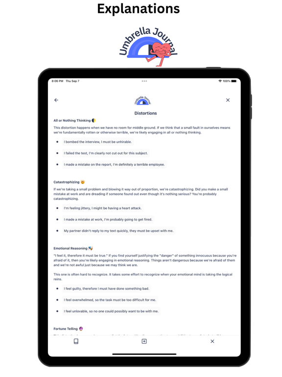 Umbrella Journal : Smart CBT screenshot 1