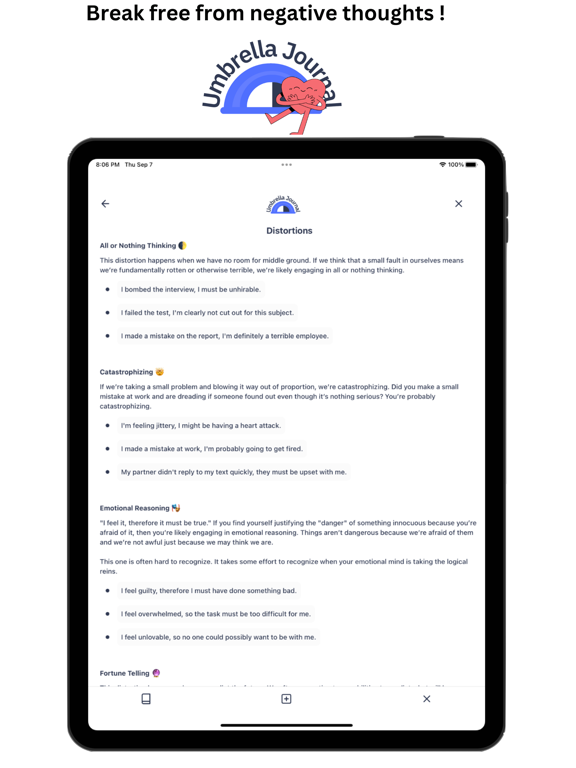 Umbrella Journal : Smart CBT screenshot 5