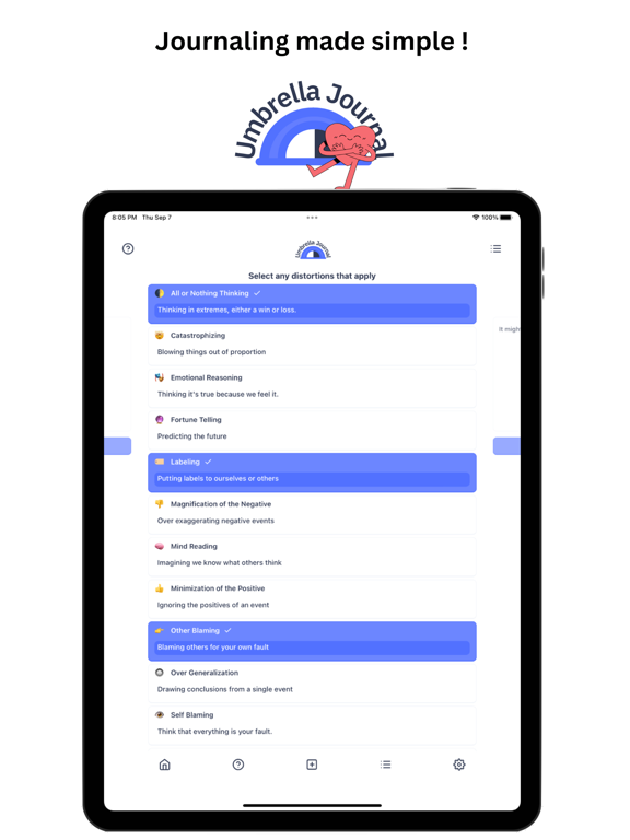Umbrella Journal : Smart CBT screenshot 4