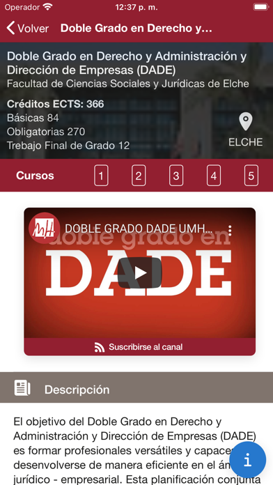 UMH app screenshot 2