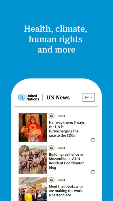 UN News screenshot 2