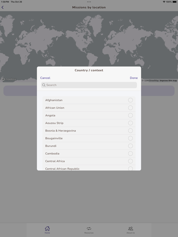 UN Peace Missions App screenshot 5