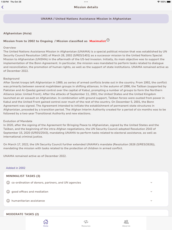 UN Peace Missions App screenshot 4