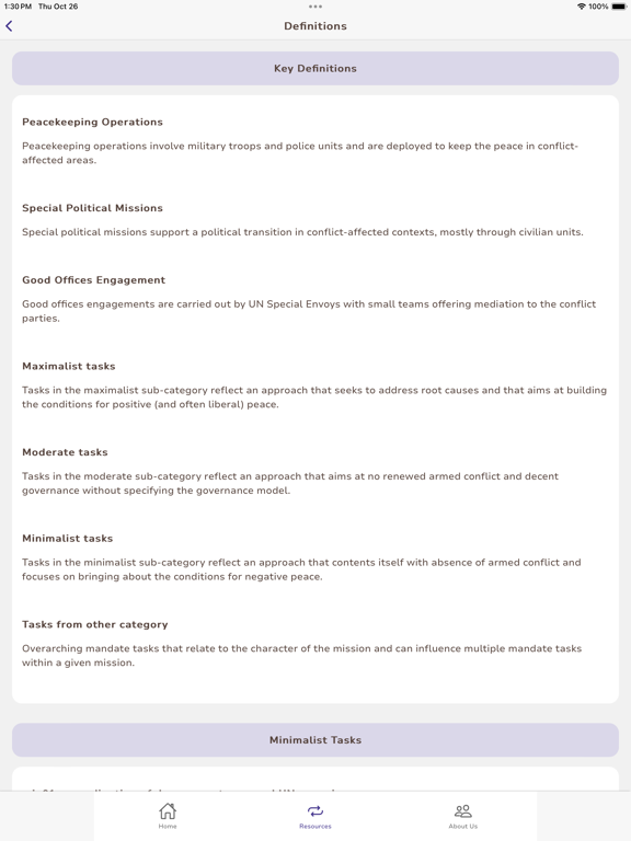 UN Peace Missions App screenshot 1