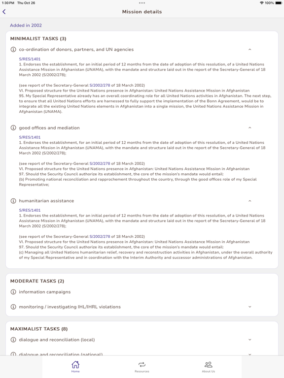 UN Peace Missions App screenshot 3