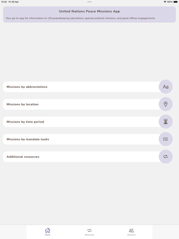 UN Peace Missions App screenshot 9