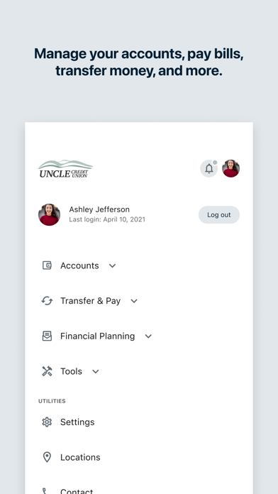 UNCLE Credit Union Mobile screenshot 1