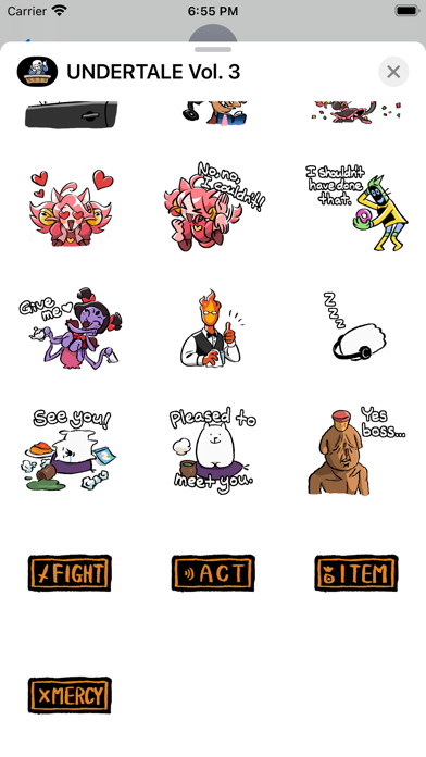 UNDERTALE Stickers Vol. 3 screenshot 2